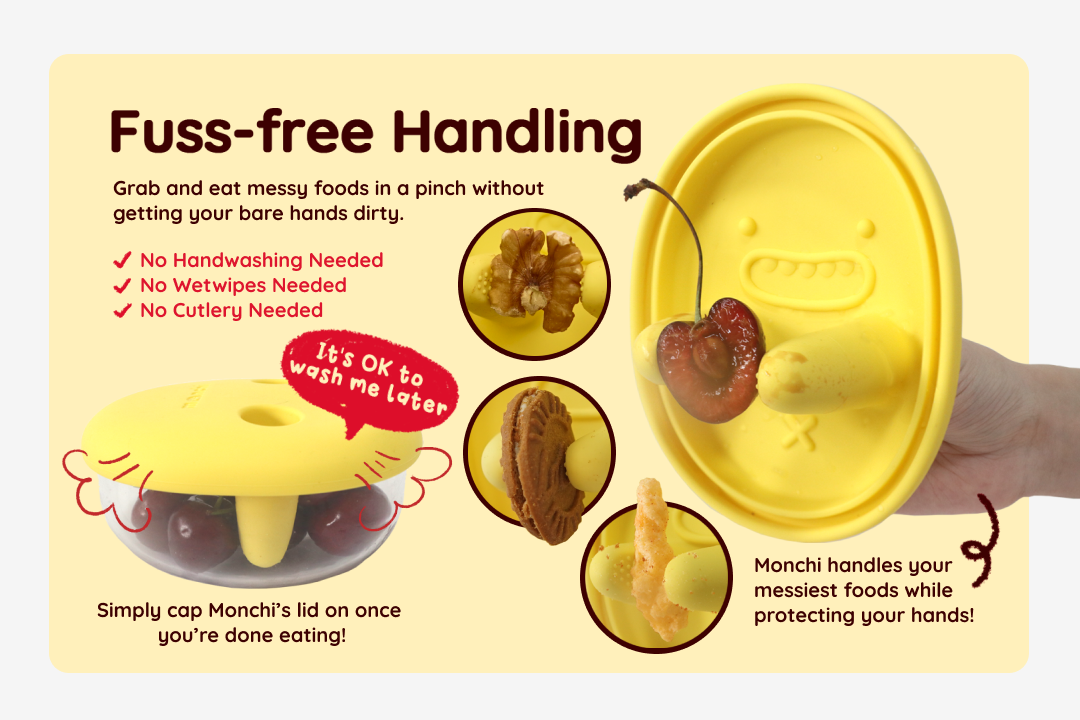 Monchi: A handy snackbox for mess-free munching! by Monchi